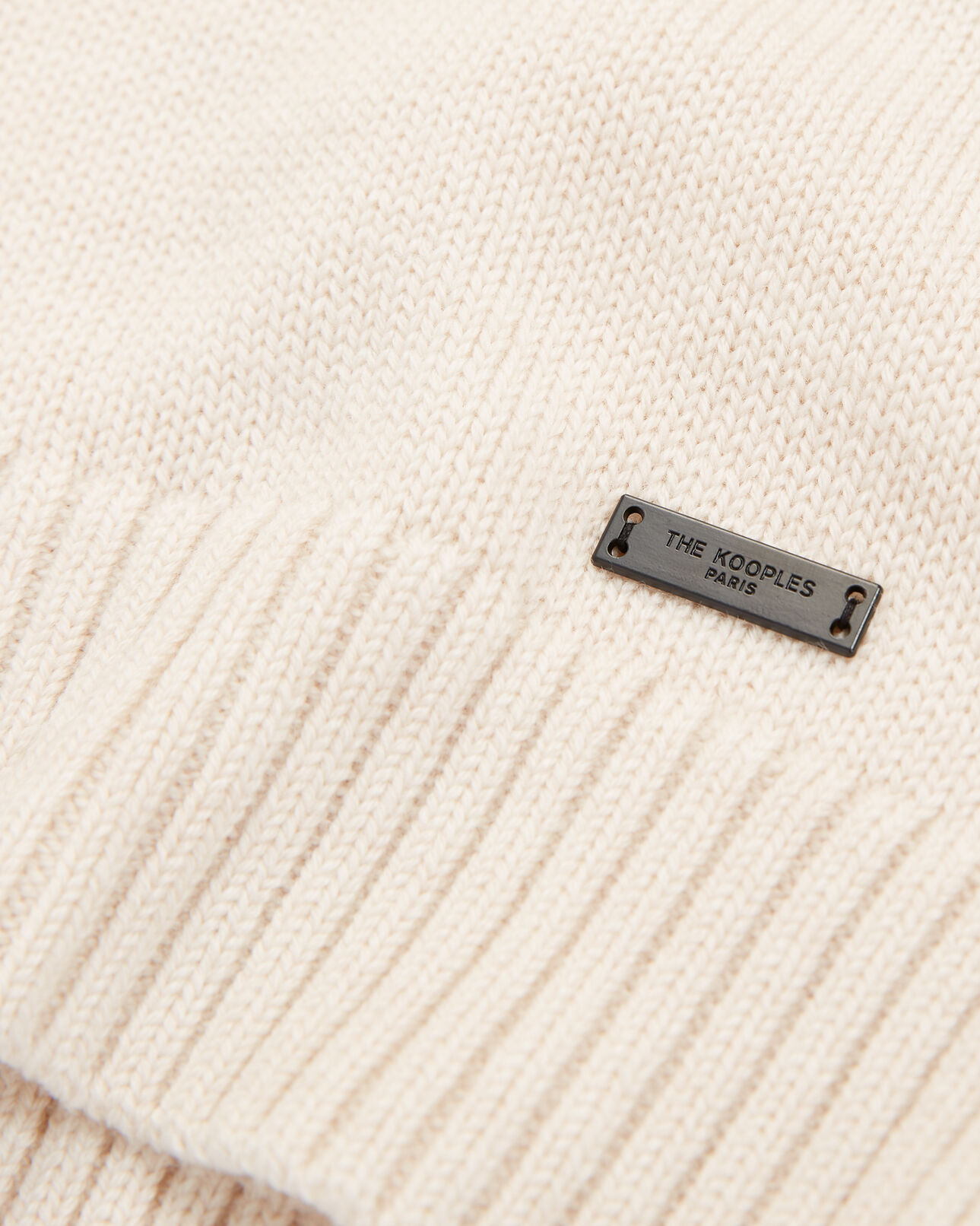 The Kooples FEMME CAMEL pull laine mérinos camel col roulé