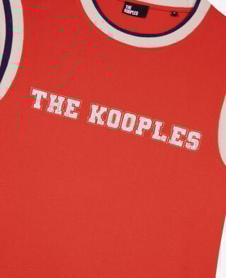 The Kooples H RED t-shirt with red logo