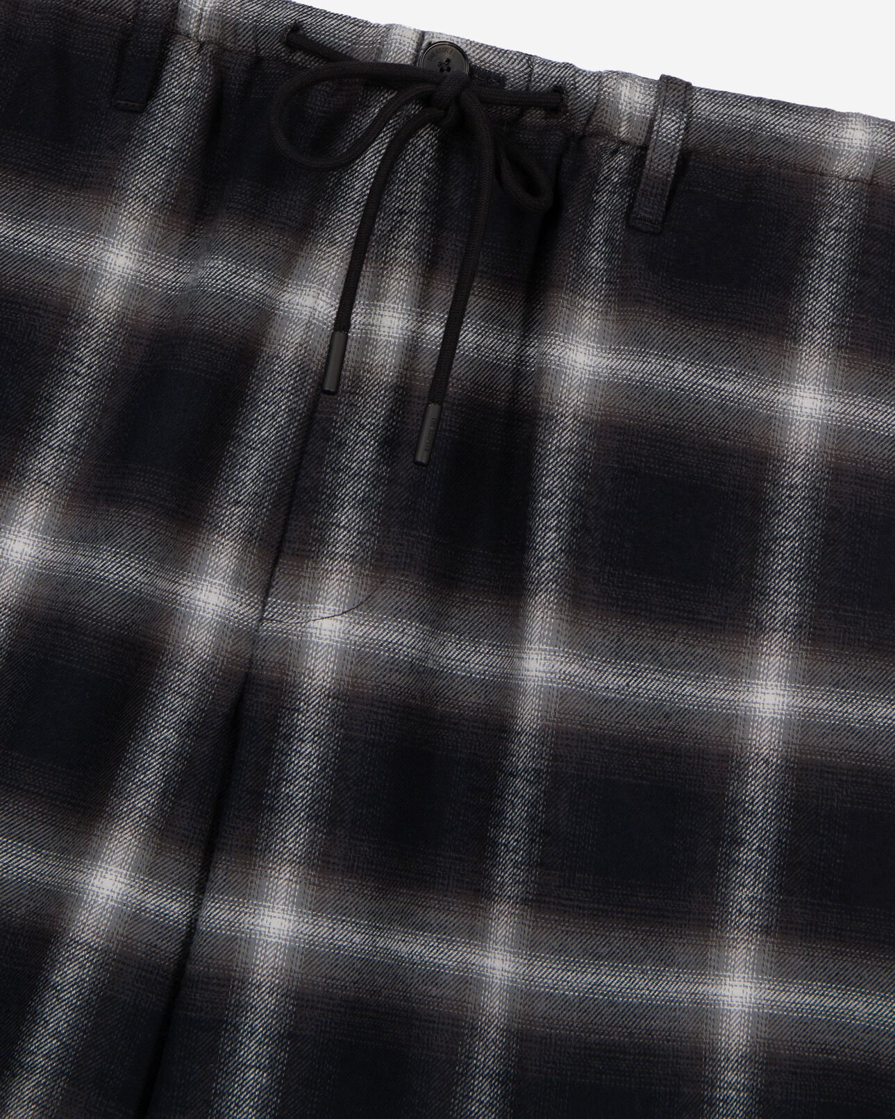 The Kooples MEN BLACK GREY WHITE black checked bermuda shorts
