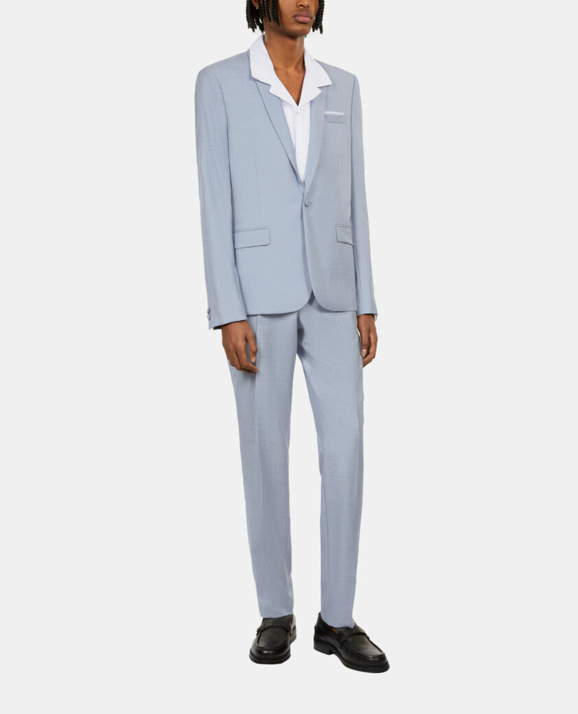 The Kooples MEN BLACK black leather loafers with metallic inserts