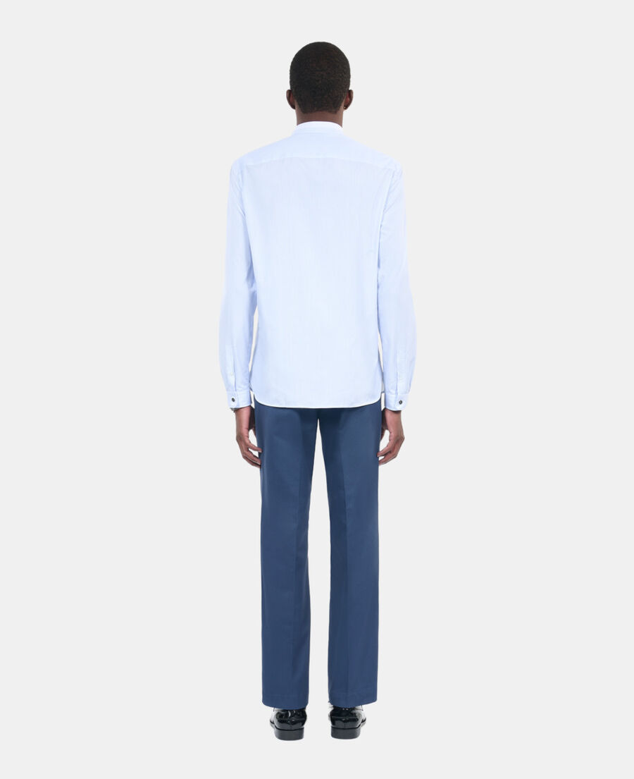 The Kooples MEN BLUE WHITE white striped formal shirt