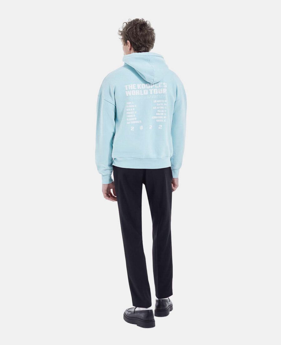 Sky blue oversized hoodie clearance
