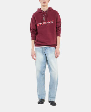 The Kooples HOMME BURGUNDY sweatshirt &agrave; capuche what is bordeaux