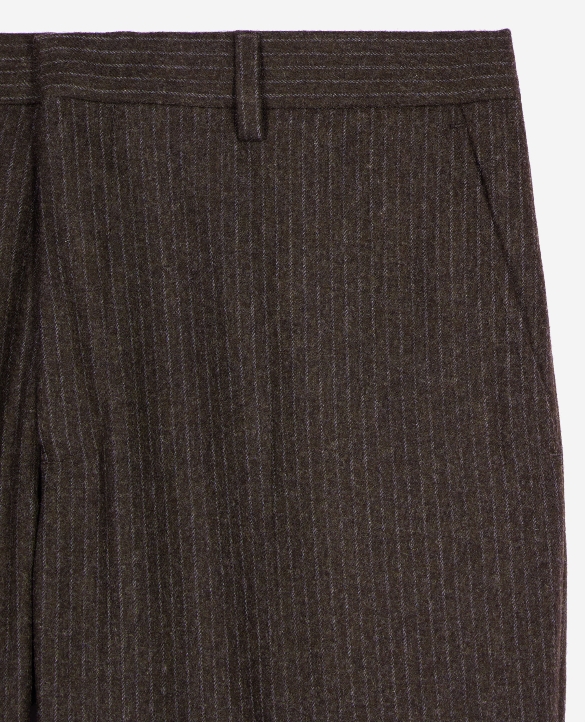 Brown striped wide-leg trousers, BROWN, hi-res image number null