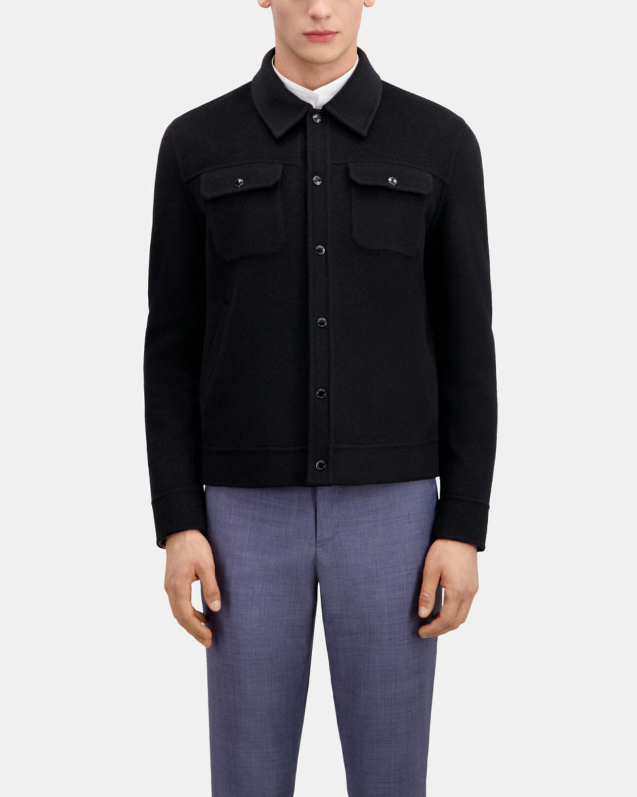 The Kooples HOMME BLACK blouson style surchemise noir