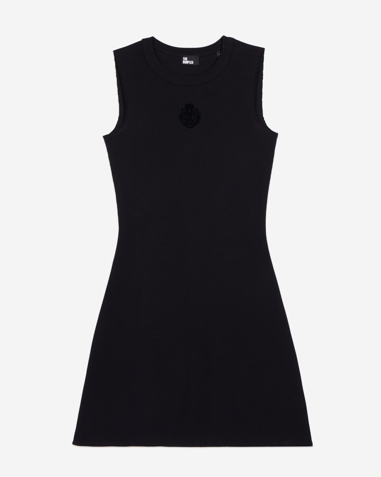 The Kooples WOMEN BLACK black short blazon dress