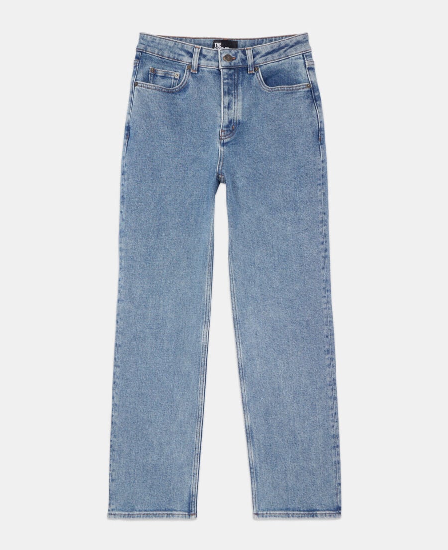 The Kooples FEMME BLUE WASHED jean droit bleu