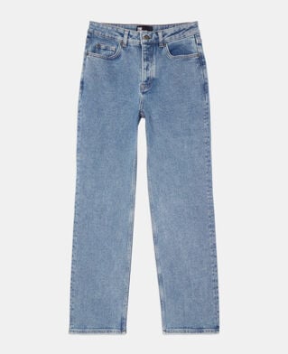 The Kooples FEMME BLUE WASHED jean droit bleu