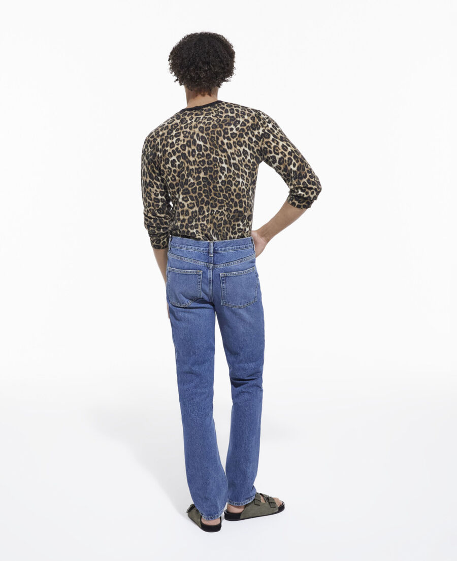 leopard print cashmere sweater