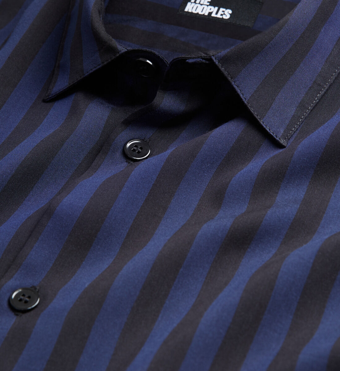 Striped shirt with classic collar The Kooples US