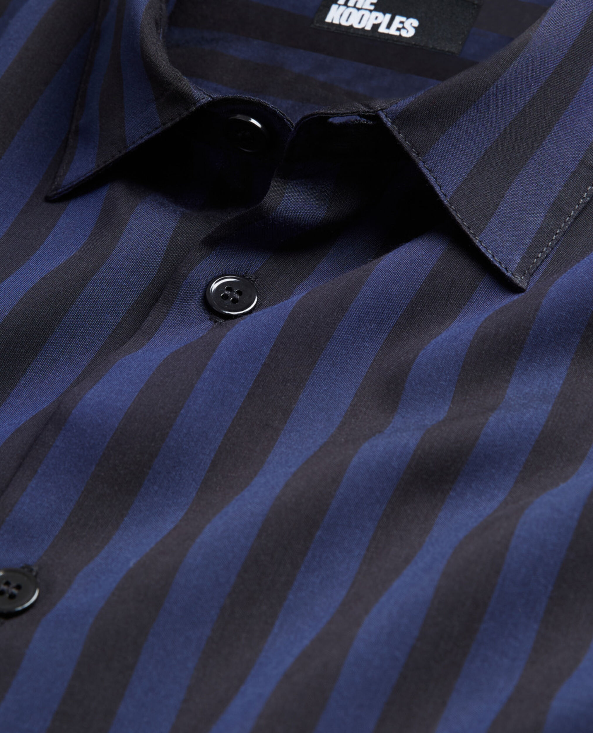 Striped shirt with classic collar, NAVY / BLACK, hi-res image number null