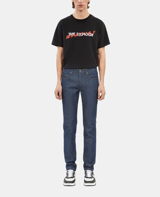 The Kooples H BLUE BRUT slim-fit dark blue vintage jeans