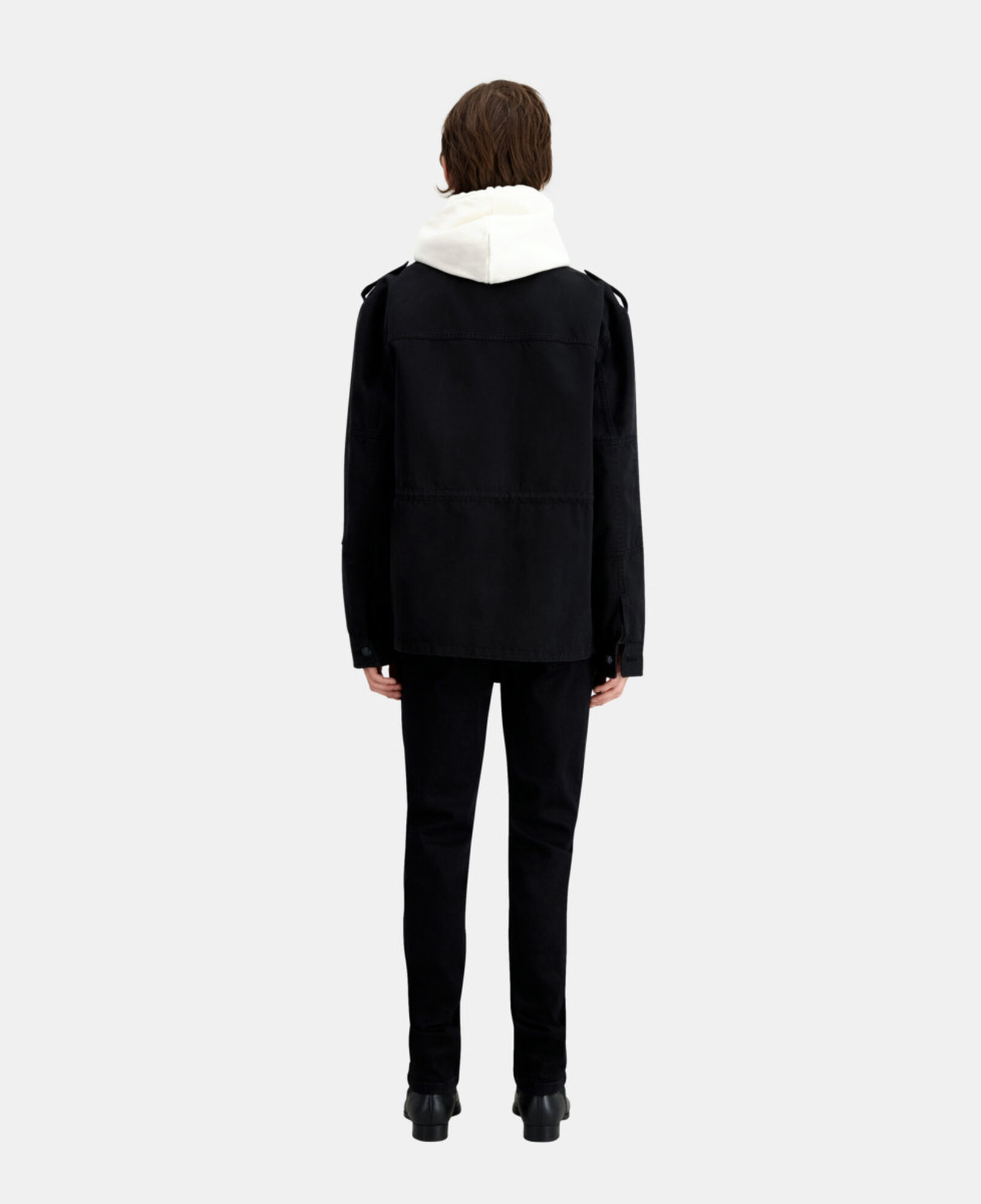 The Kooples MEN BLACK black denim worker jacket
