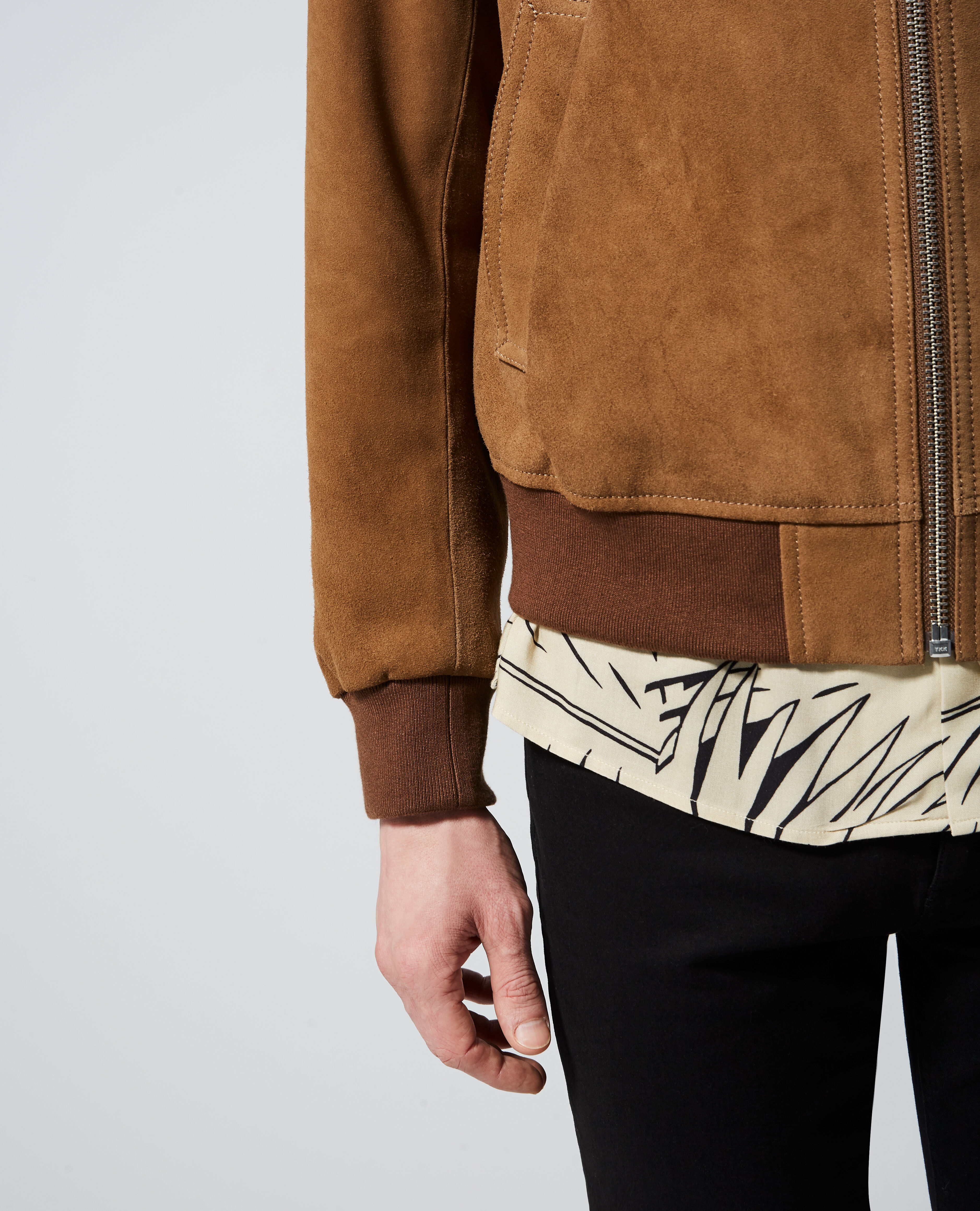 Beige leather jackets online