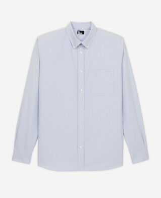 The Kooples HERREN LIGHT BLUE blaues baumwollhemd