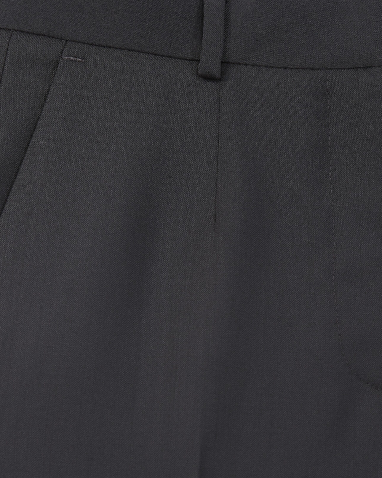 The Kooples DAMEN BLACK anzughose schwarz wolle lederdetail