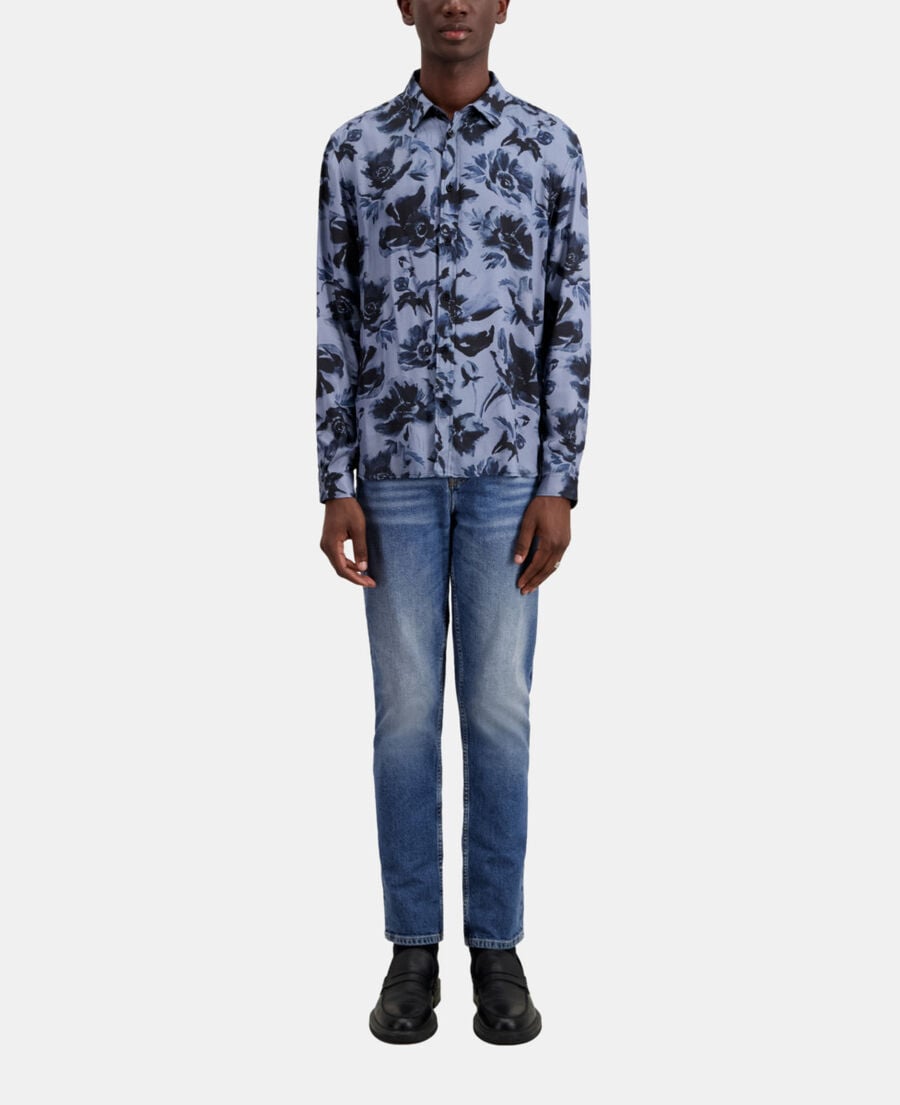 The Kooples H BLACK BLUE printed shirt