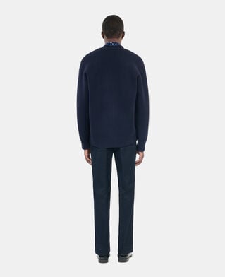 The Kooples H NAVY navy blue wool cardigan