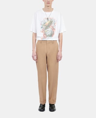 The Kooples MEN CAMEL camel cotton trousers