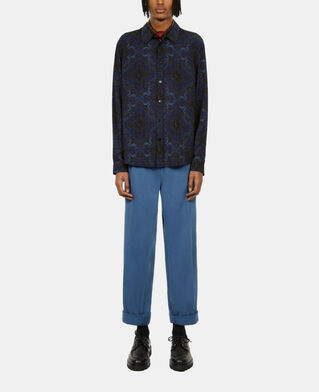 The Kooples HERREN BLUE bedrucktes hemd