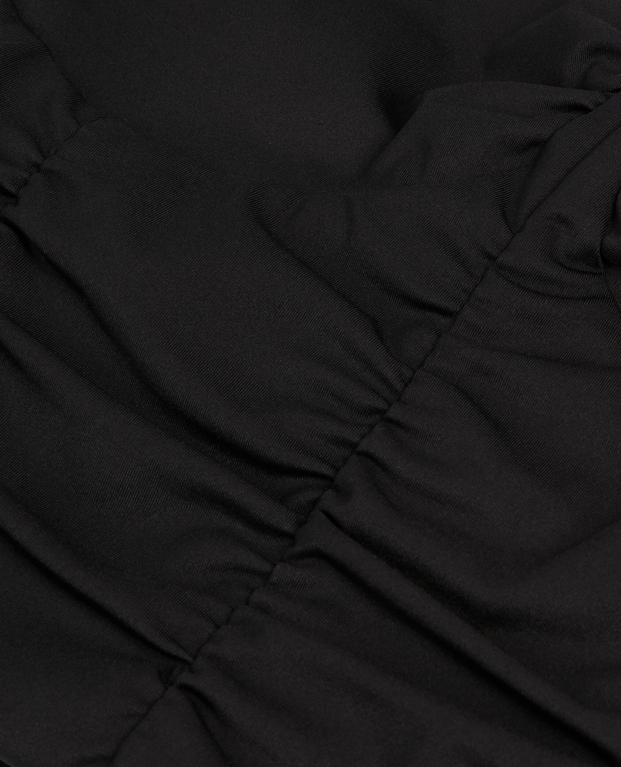 Top noir court avec drapé, BLACK, hi-res image number null