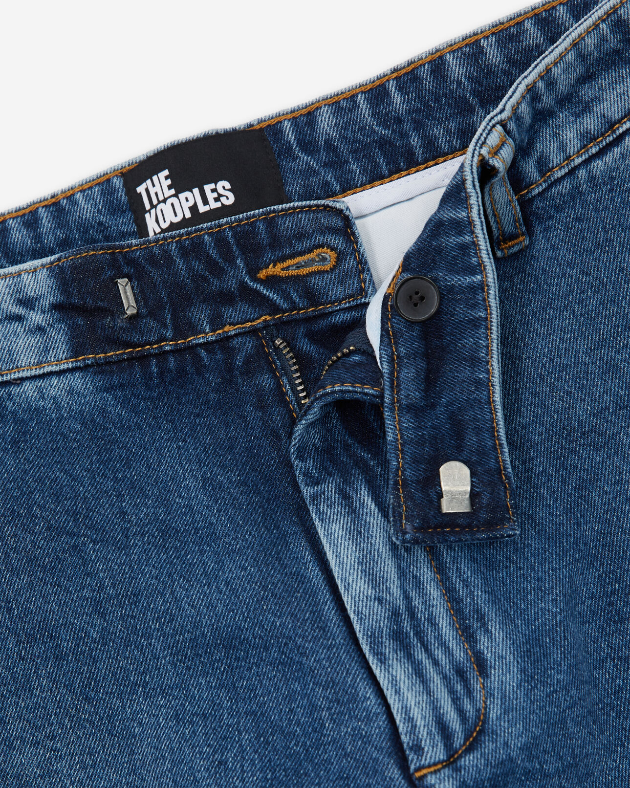 The Kooples HOMME BLUE DENIM jean large bleu