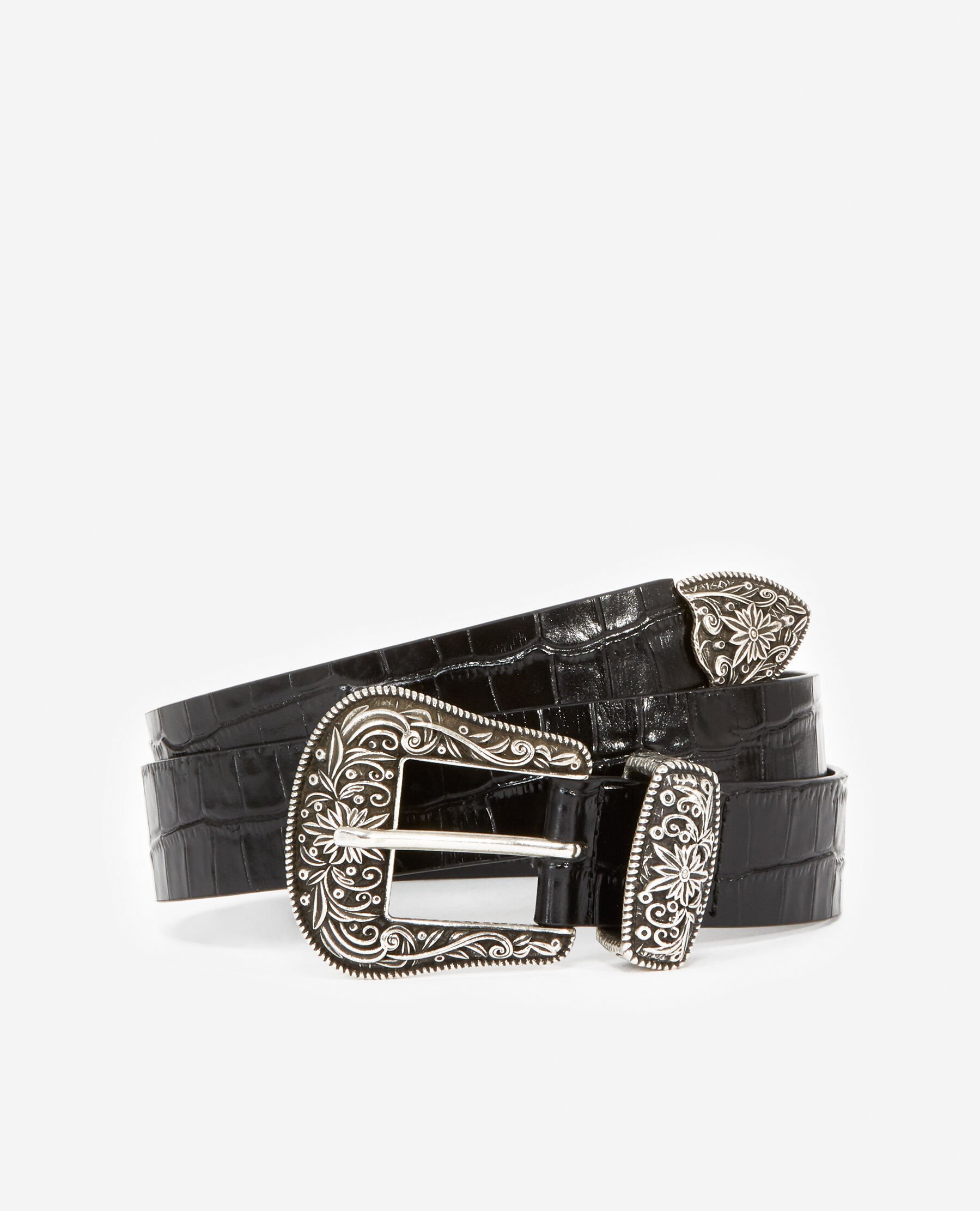 Ceinture hotsell croco noire