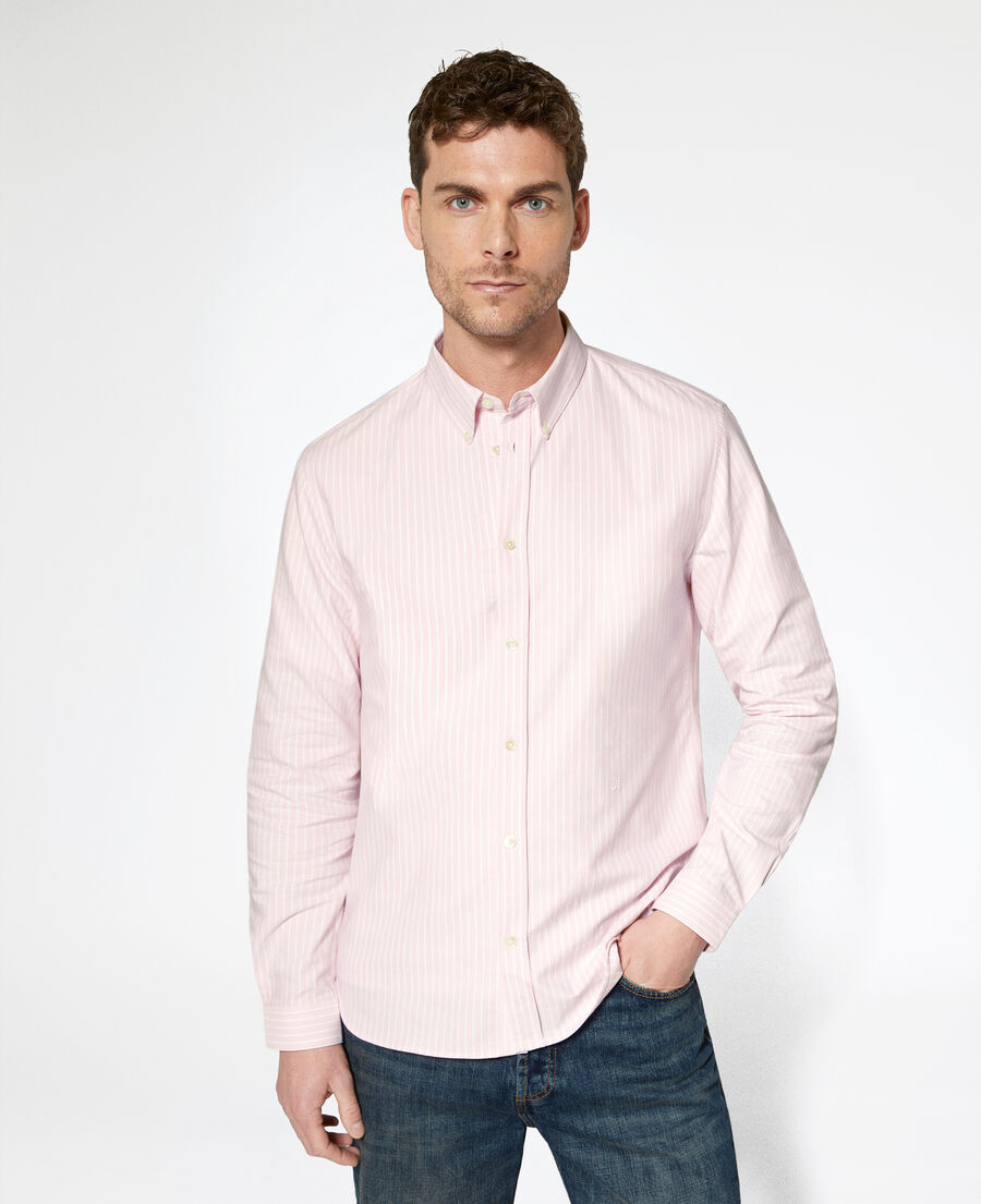 The Kooples H PINK - BLUE white and pink striped shirt