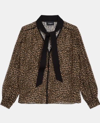 The Kooples MUJER LEOPARD top leopardo