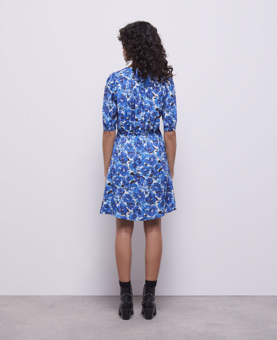 robe portefeuille courte imprimée