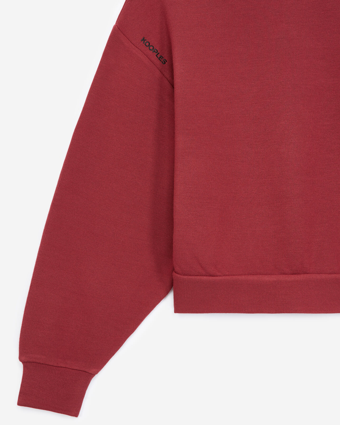 The Kooples FEMME BORDEAUX sweat bordeaux brodé kooplesxsport