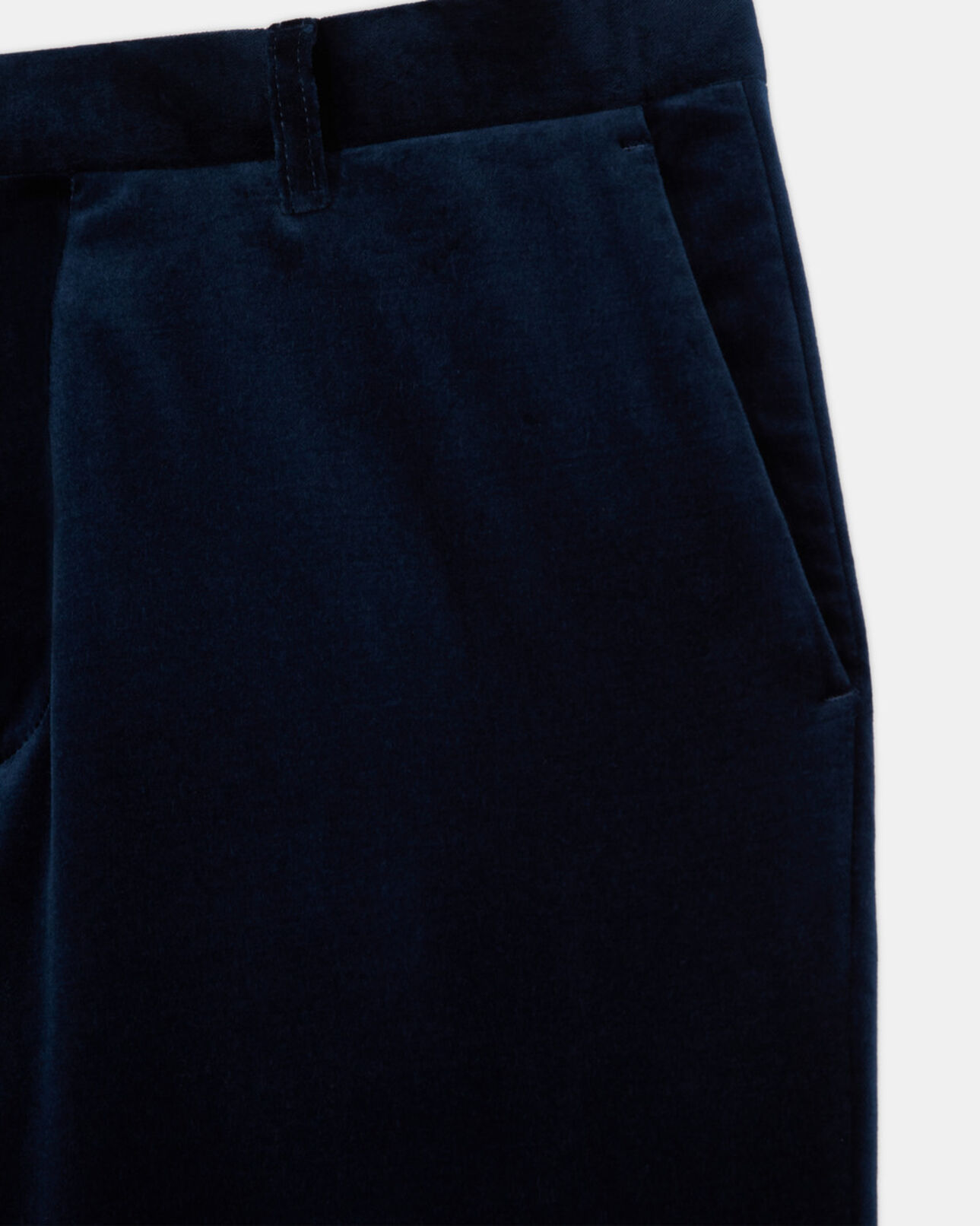 The Kooples MEN NAVY blue velvet suit pants
