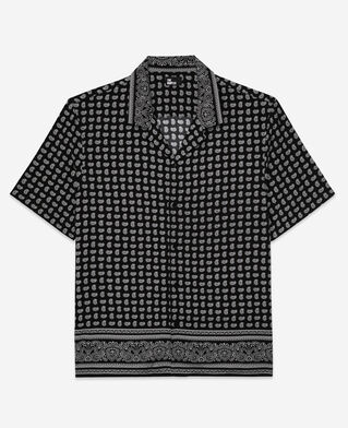 The Kooples H BLACK WHITE printed shirt
