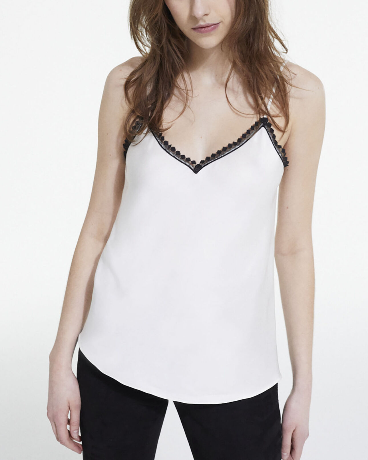 The Kooples WOMEN WHITE white camisole