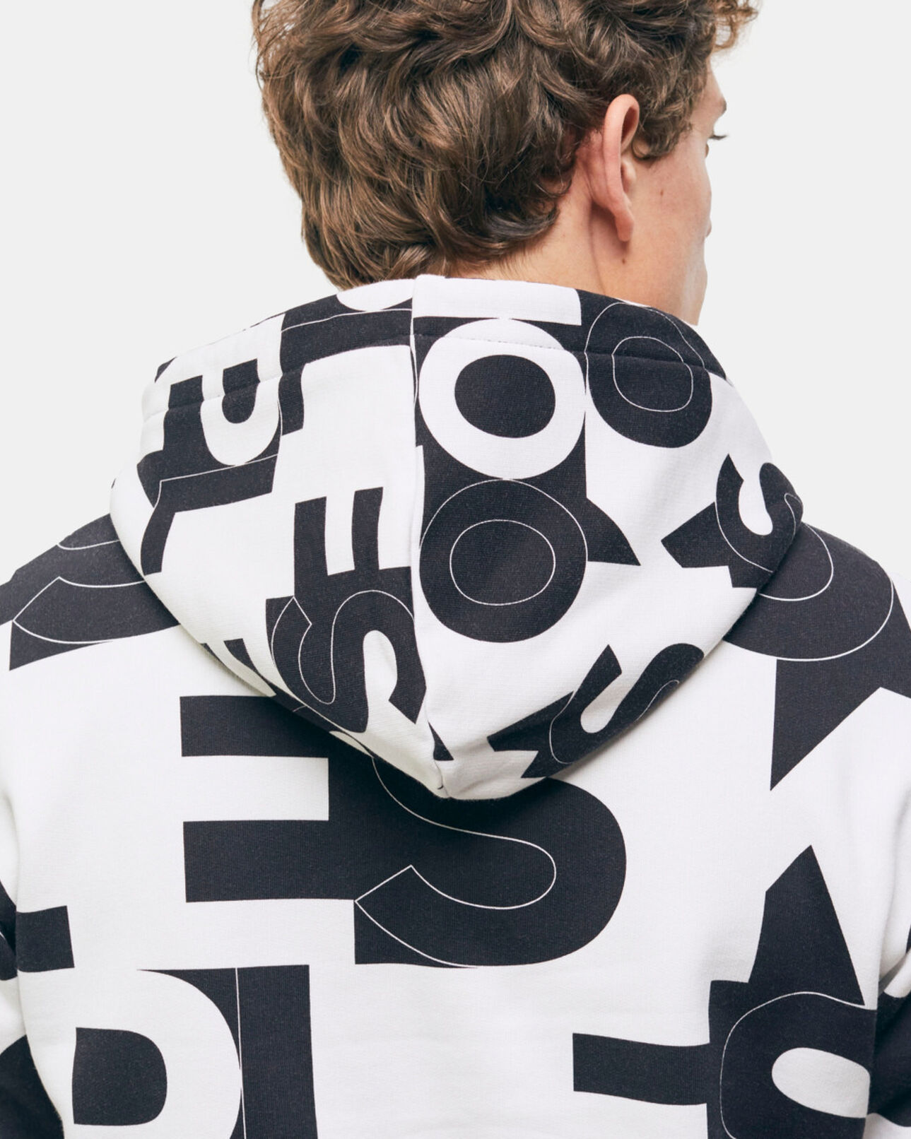 The Kooples MEN BLACK / WHITE sweatshirt with the kooples logo