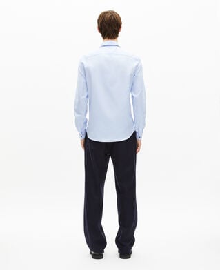 The Kooples H BABY BLUE italian collar shirt, blue