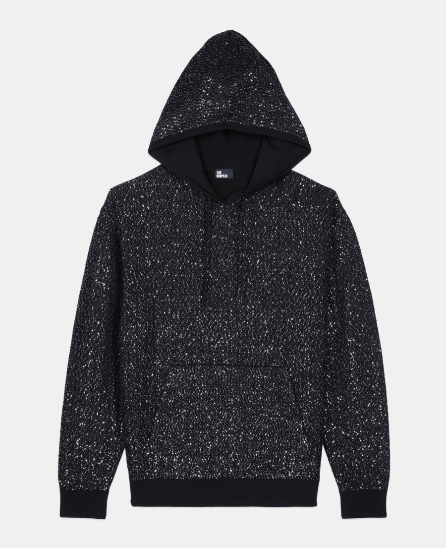 The Kooples MUJER BLACK sudadera lentejuelas punto negro