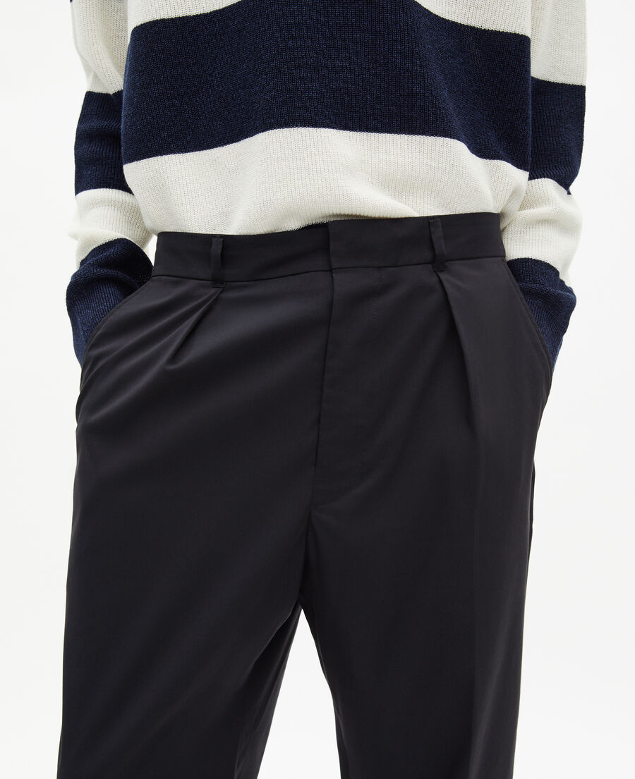 The Kooples HOMME BLACK pantalon à pinces noir