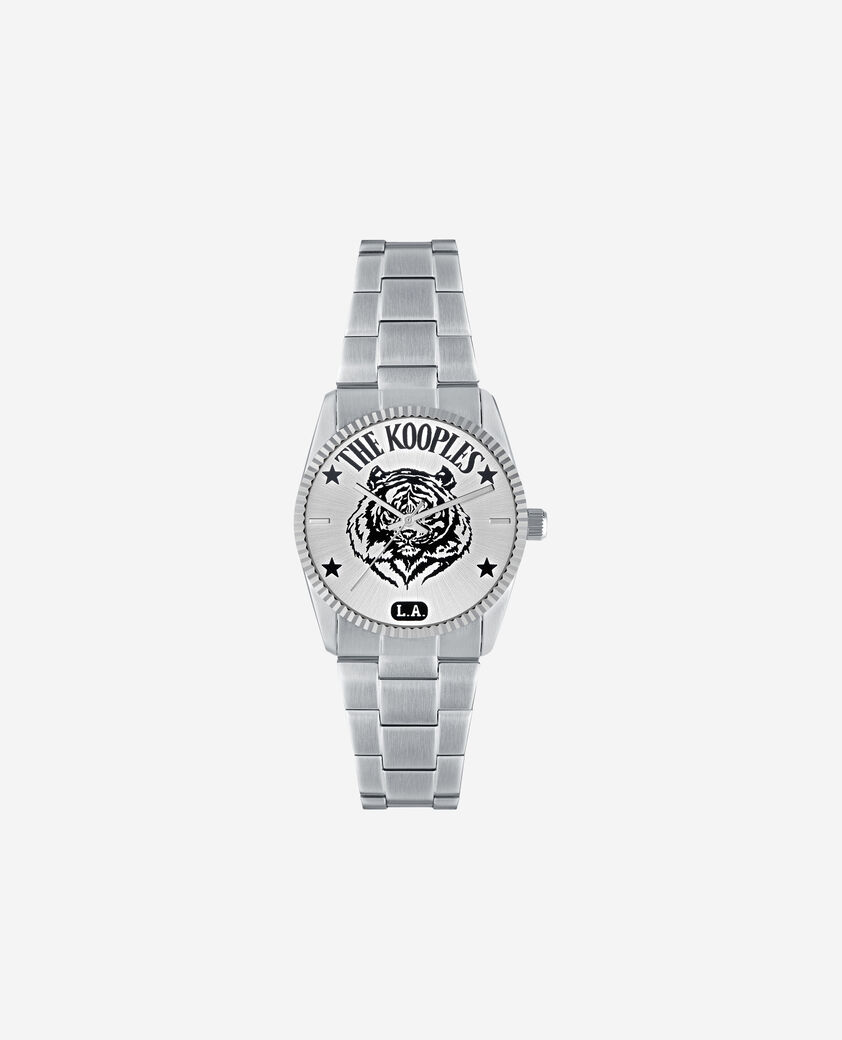 The Kooples M SILVER la tiger silver watch