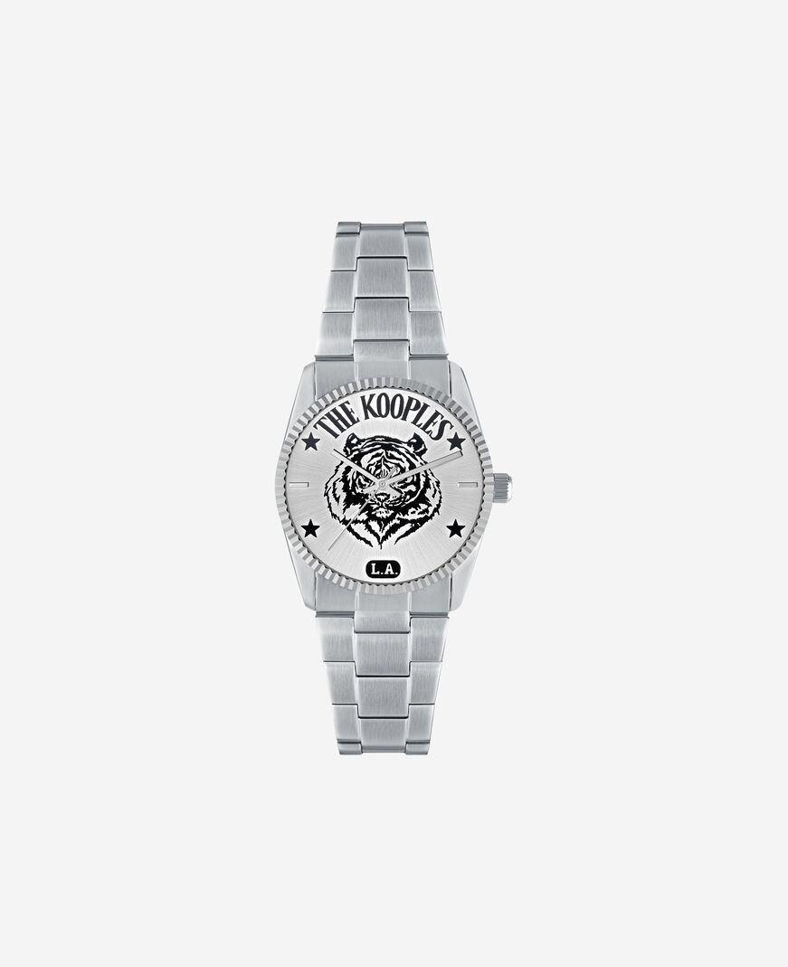 The Kooples MIXED SILVER la tiger silver watch