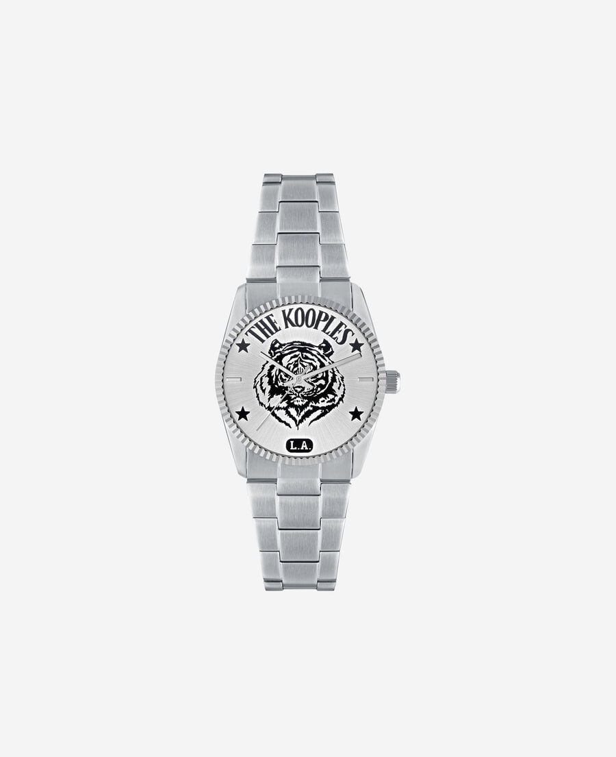 The Kooples MIXTE SILVER montre l.a. tiger argentée