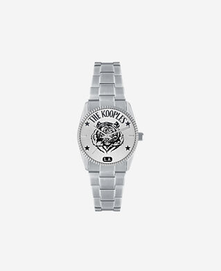 The Kooples MIXED SILVER la tiger silver watch