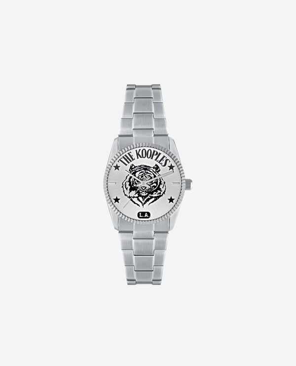 The Kooples MIXED SILVER la tiger silver watch