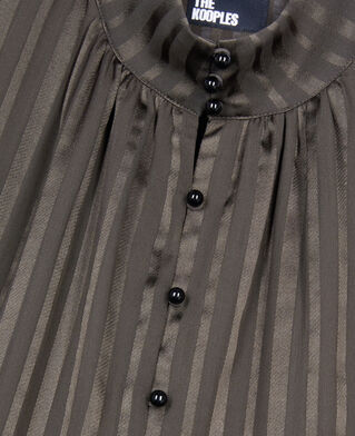 The Kooples WOMEN KAKI short khaki silk dress