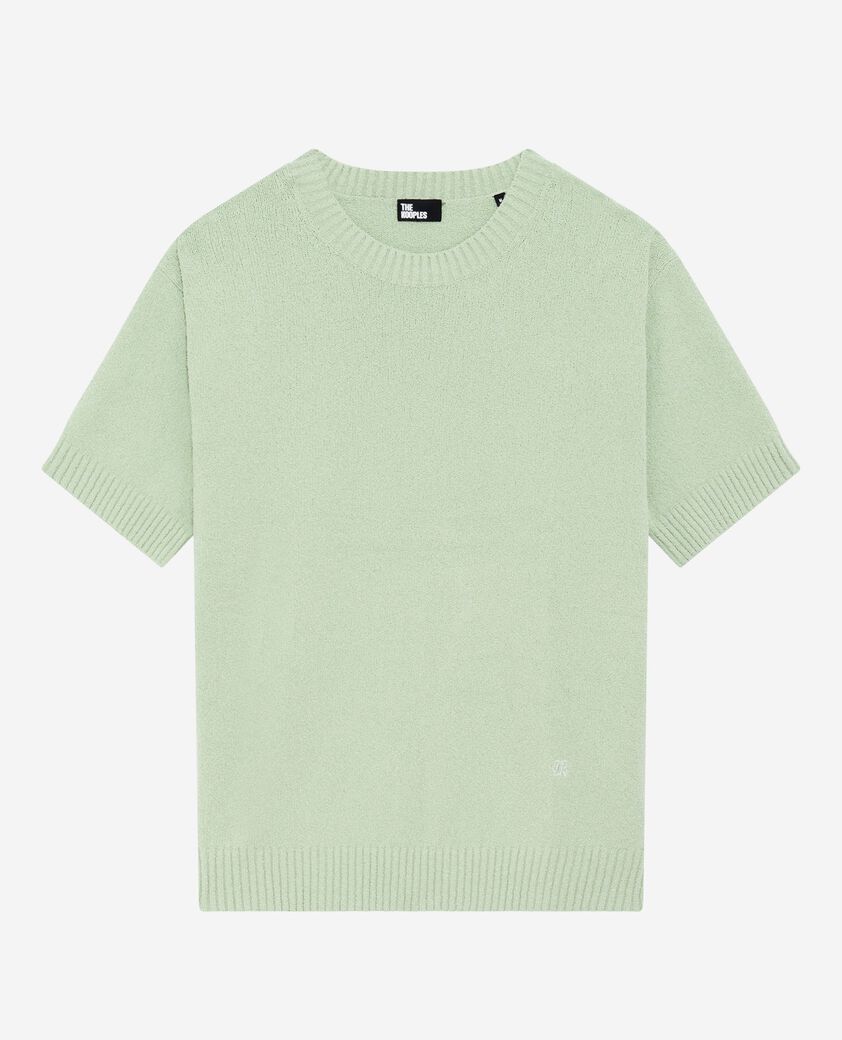 The Kooples HOMME ALMOND GREEN pull manches courtes vert amande