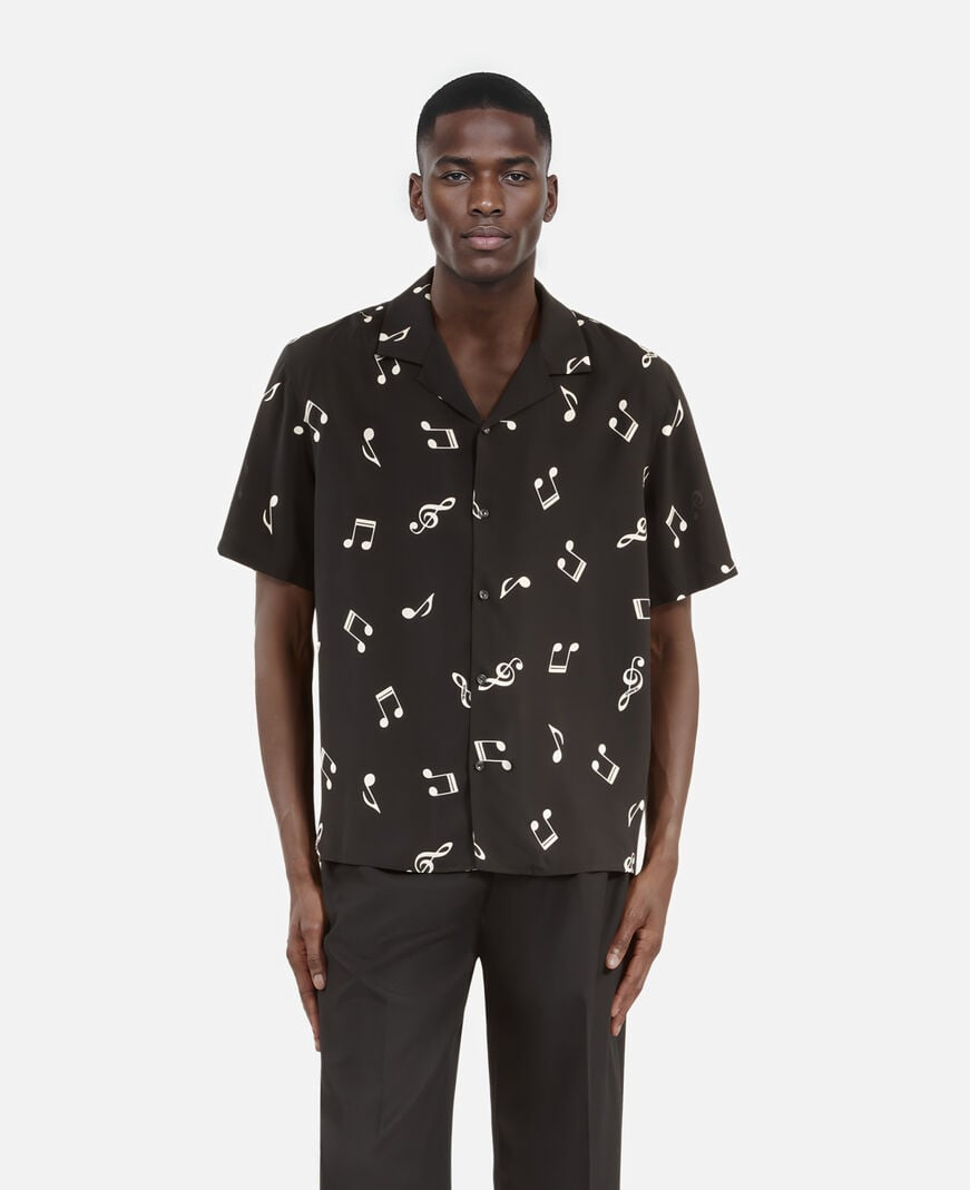 The Kooples HOMBRE BLACK WHITE camiseta de manga corta con estampado musical