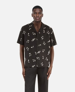 The Kooples HOMBRE BLACK WHITE camiseta de manga corta con estampado musical