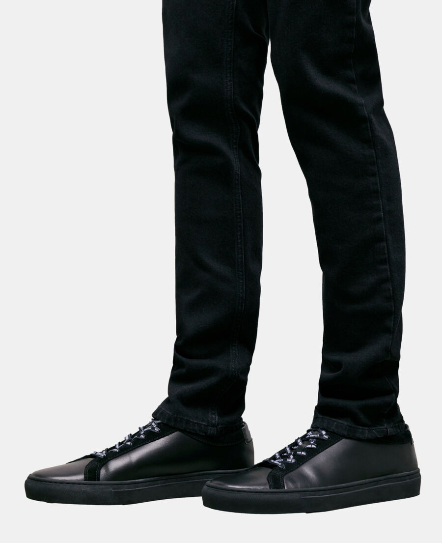 black sneakers