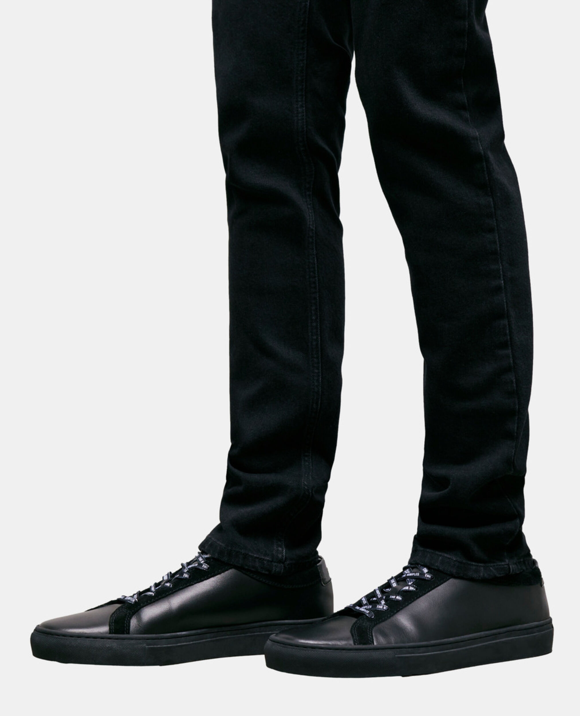 Black sneakers, BLACK, hi-res image number null