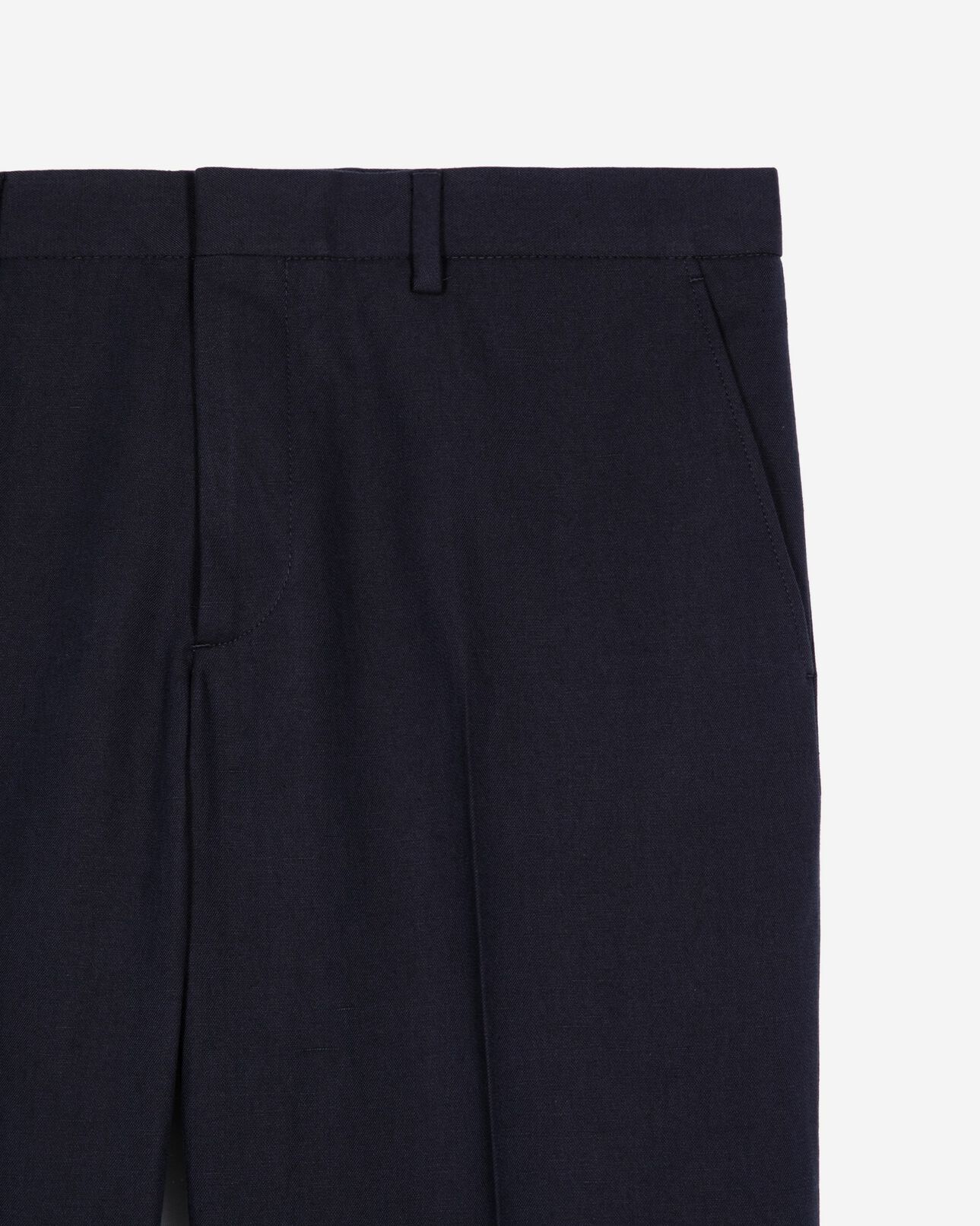 The Kooples HOMME NAVY pantalon de costume droit bleu marine